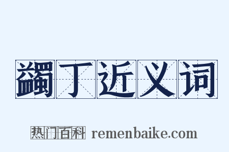 蠲丁近义词是什么意思的图片